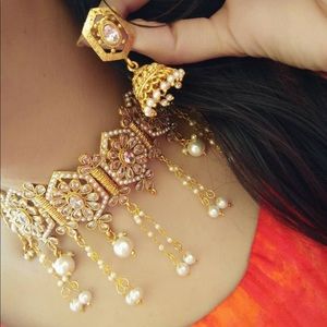 Necklace and earrings